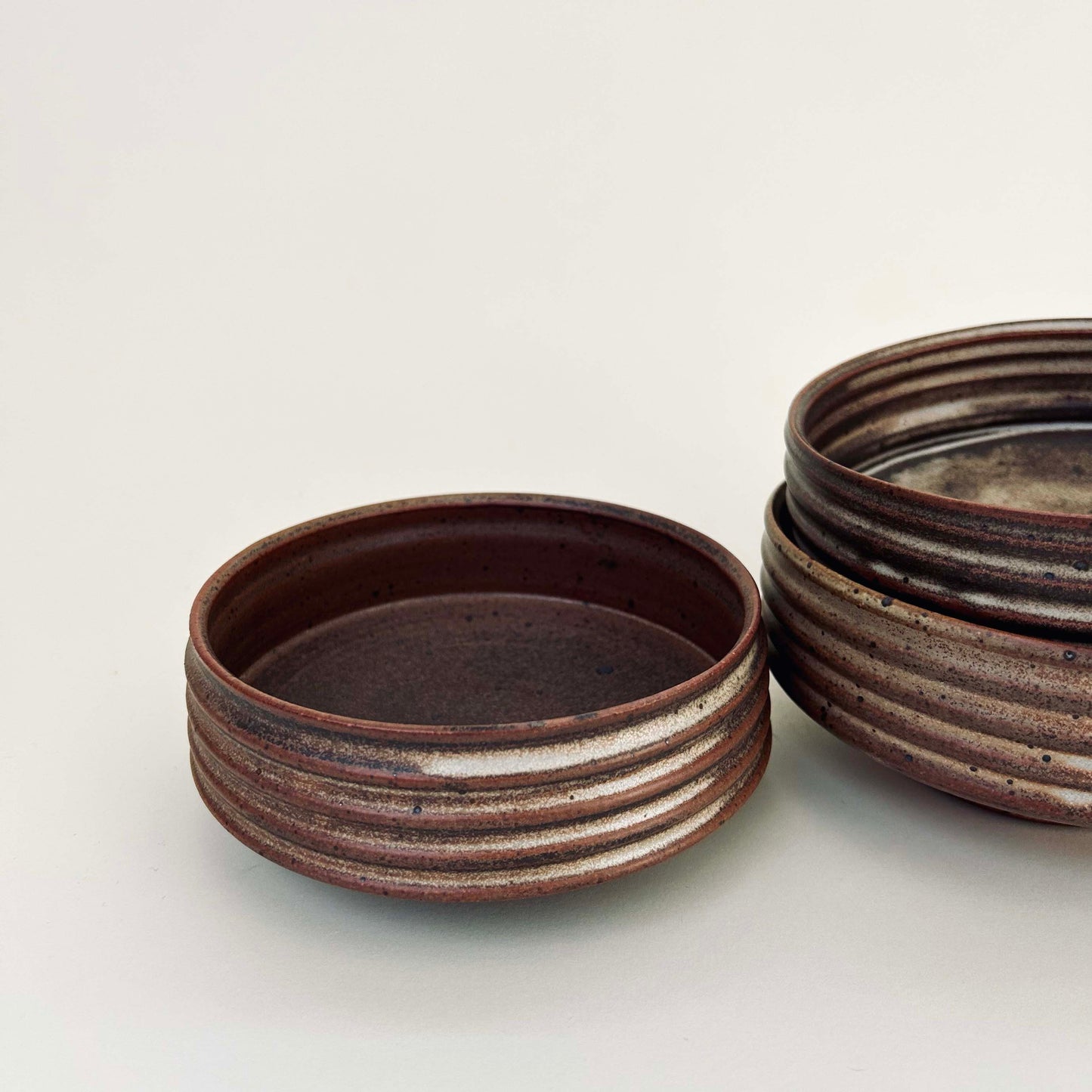 Ribbed Everyday Bowls, Mocha Cream