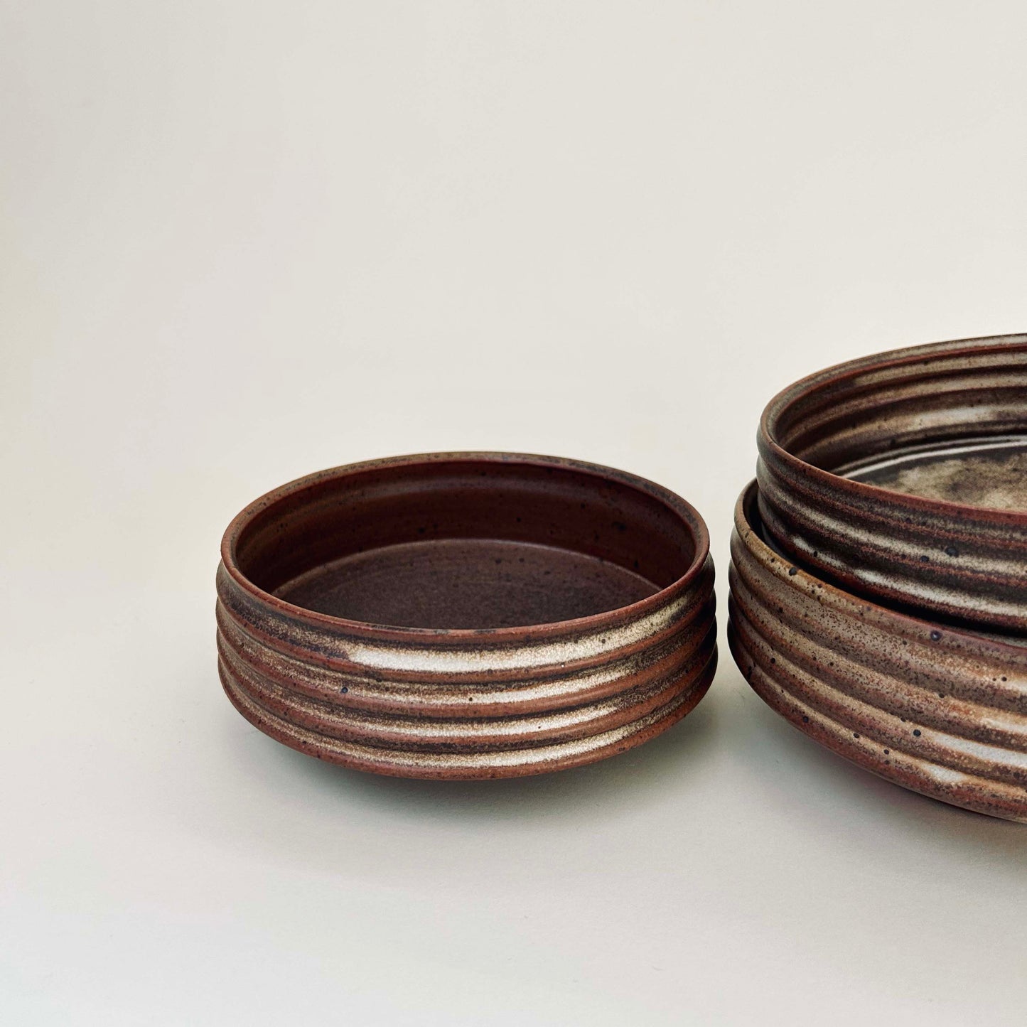 Ribbed Everyday Bowls, Mocha Cream