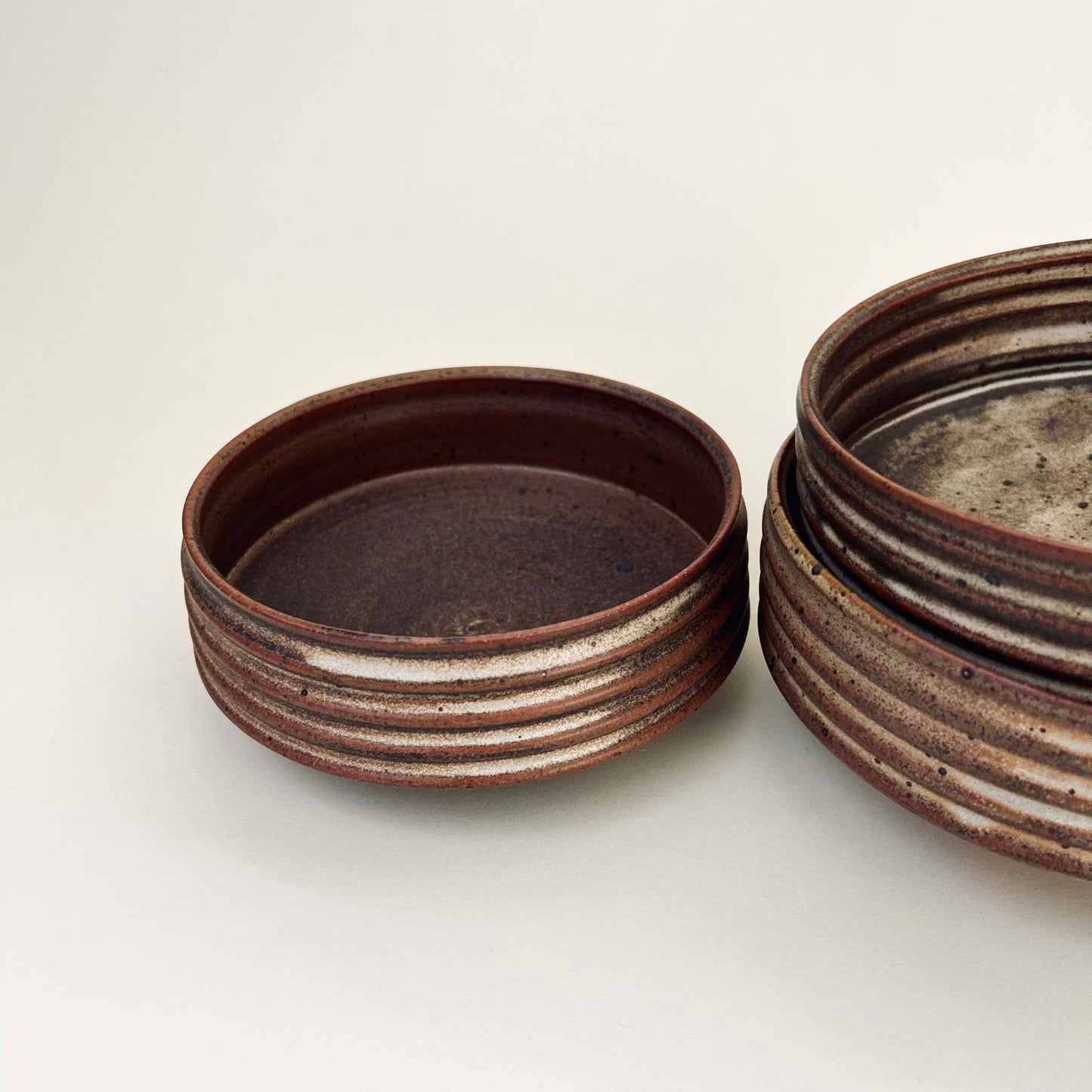 Ribbed Everyday Bowls, Mocha Cream