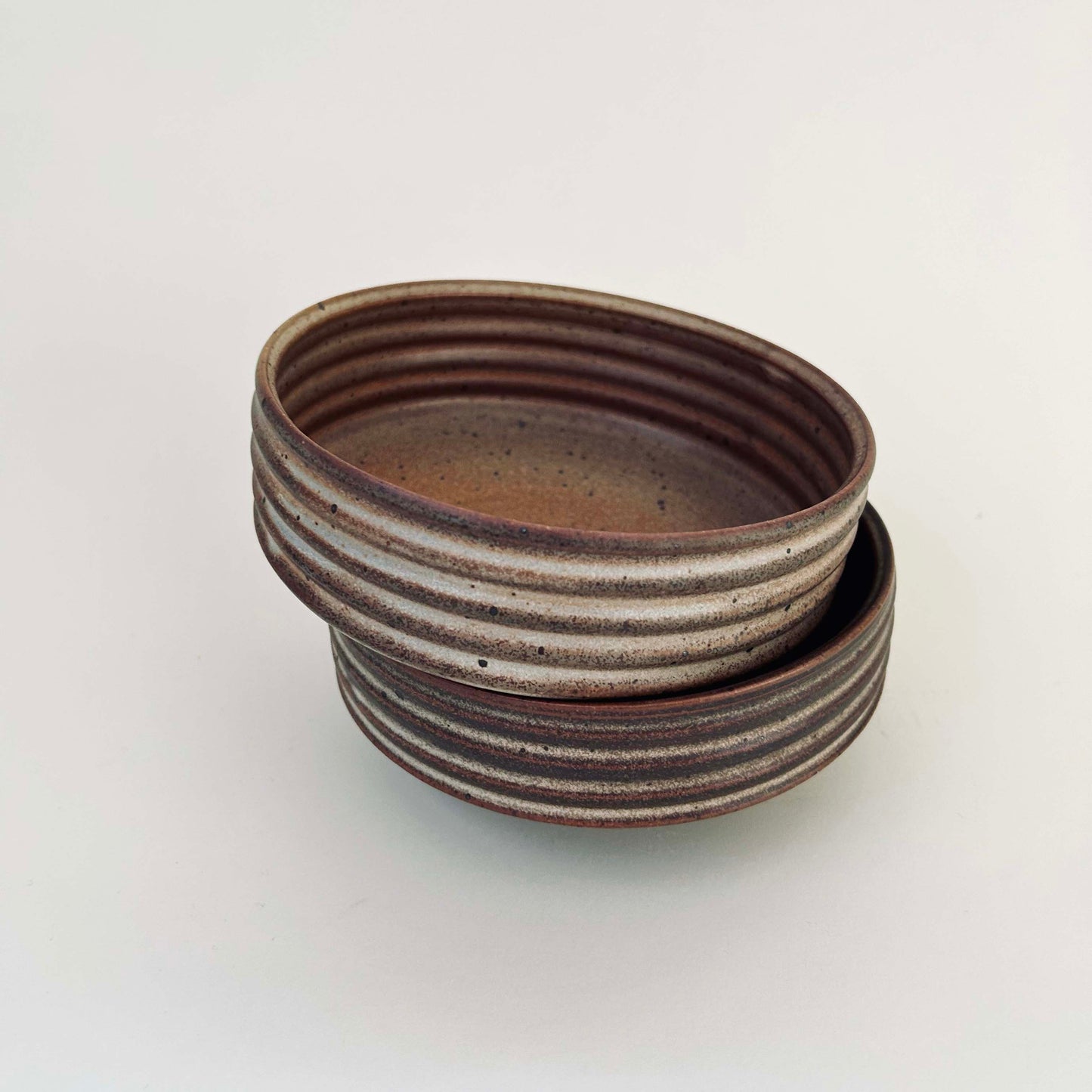Ribbed Everyday Bowls, Mocha Cream