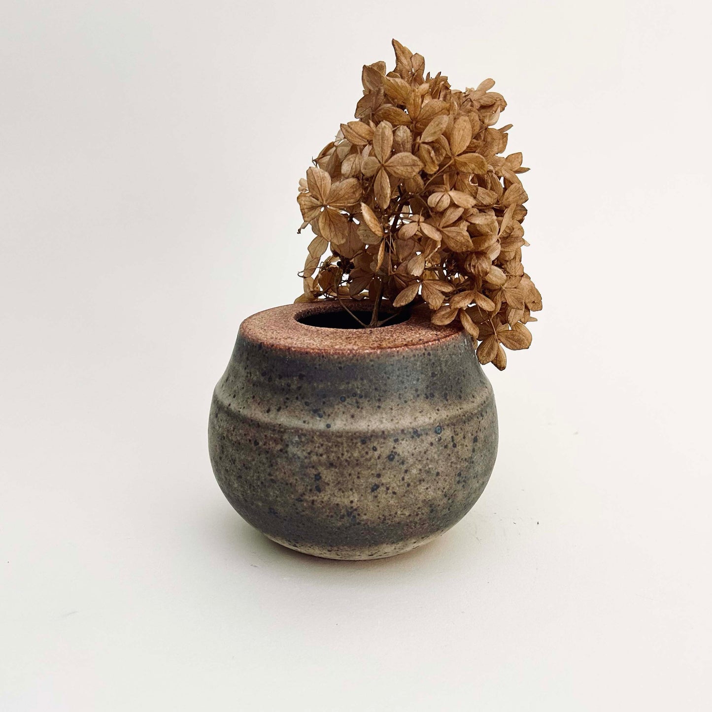 Small Bud Vase in Mocha Creme