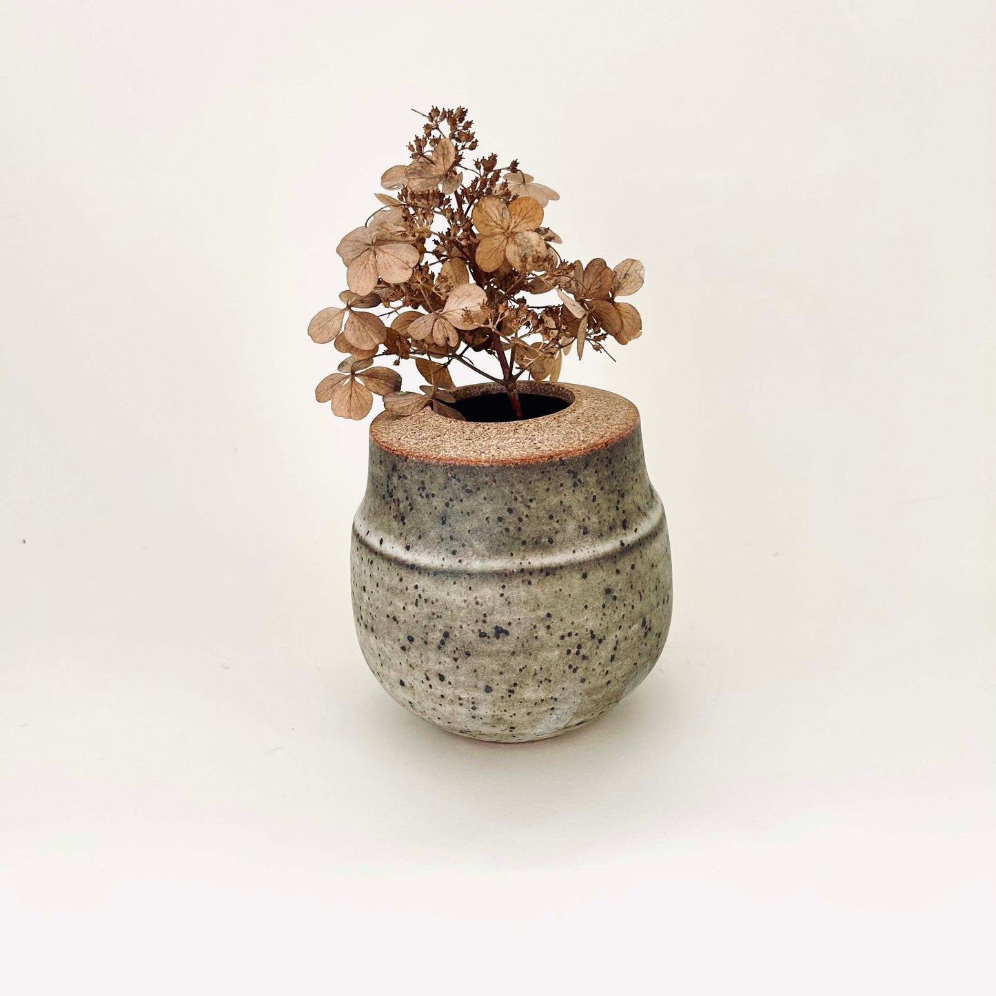 Rounded Vase in Mocha Creme