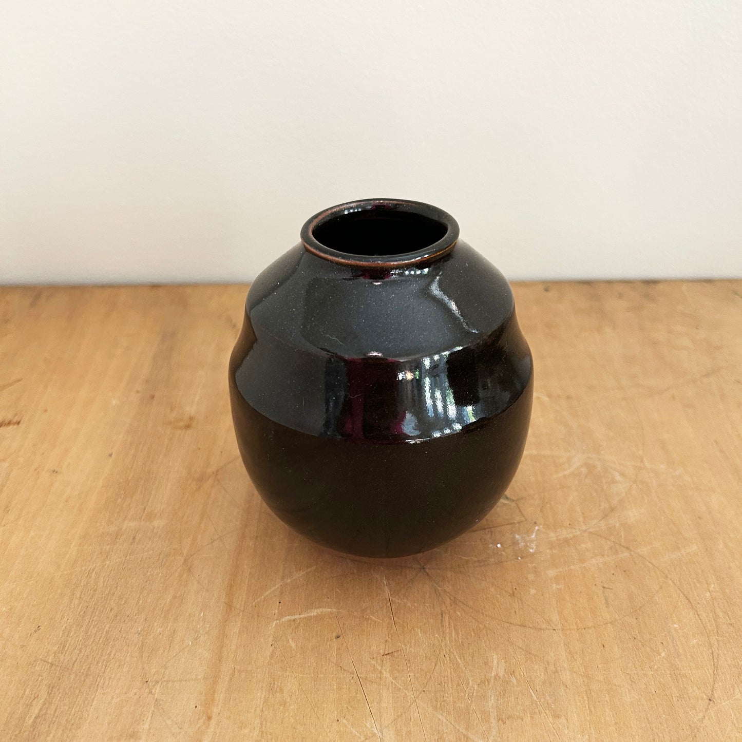 Bud Vase in Oil Spot