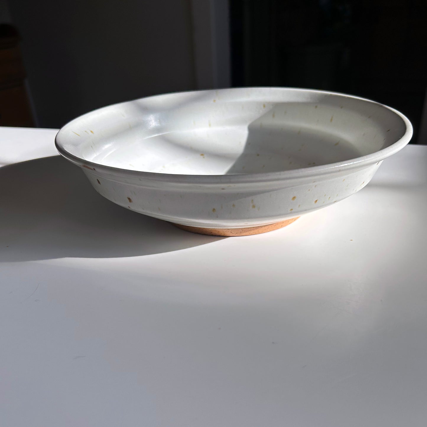 Pedestal Bowl in Buttermilk