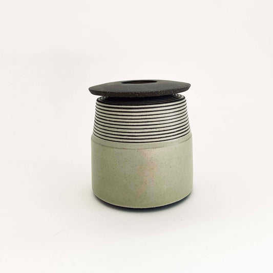 Lidded Vessel in Moss