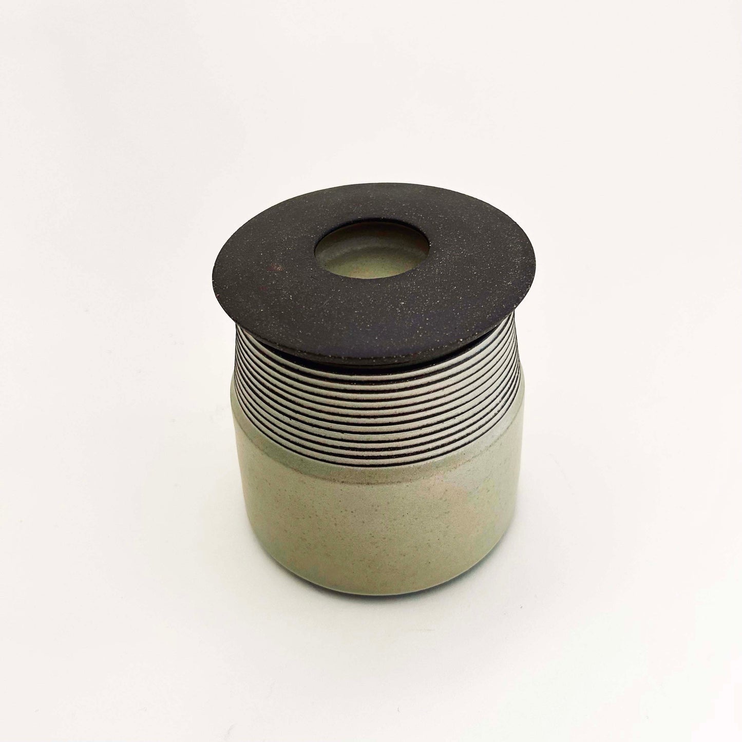 Lidded Vessel in Moss