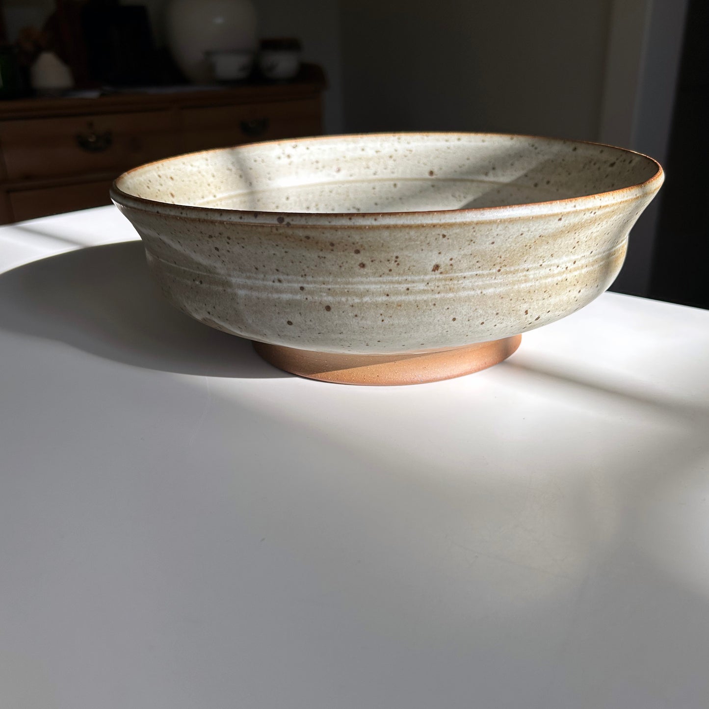 Pedestal Bowl in Matte White