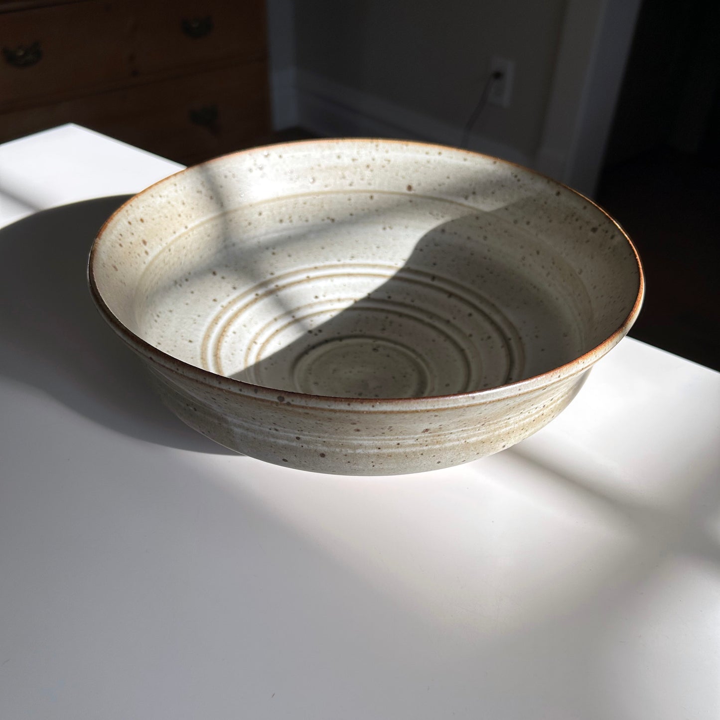 Pedestal Bowl in Matte White