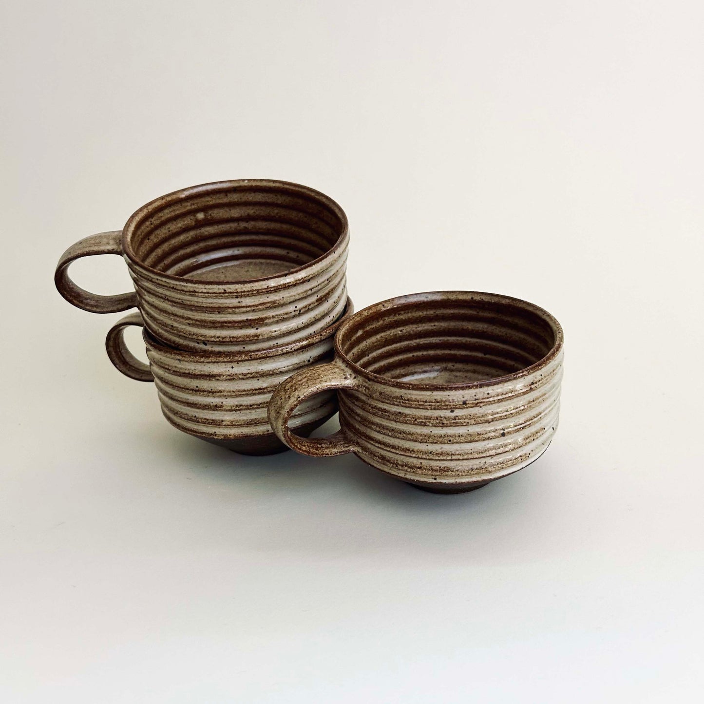 Ribbed Cup, Warm White