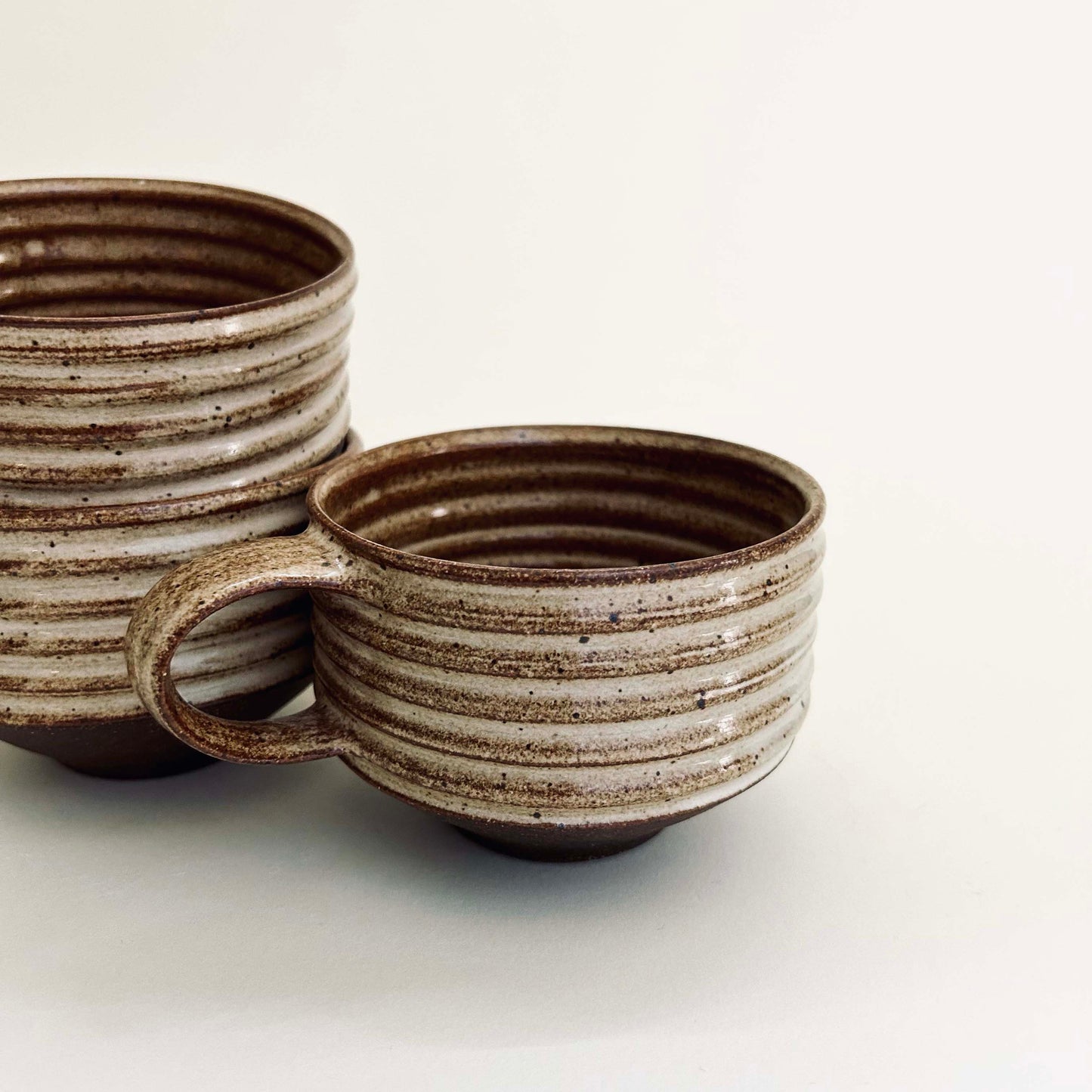 Ribbed Cup, Warm White