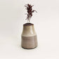 Tapered Textured Vase in Warm White