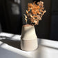 Tapered Textured Vase, Warm White