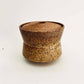 Angular Lidded Vessel in Yellow Salt