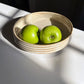 Low Profile, Ribbed Serving Bowl, Warm White