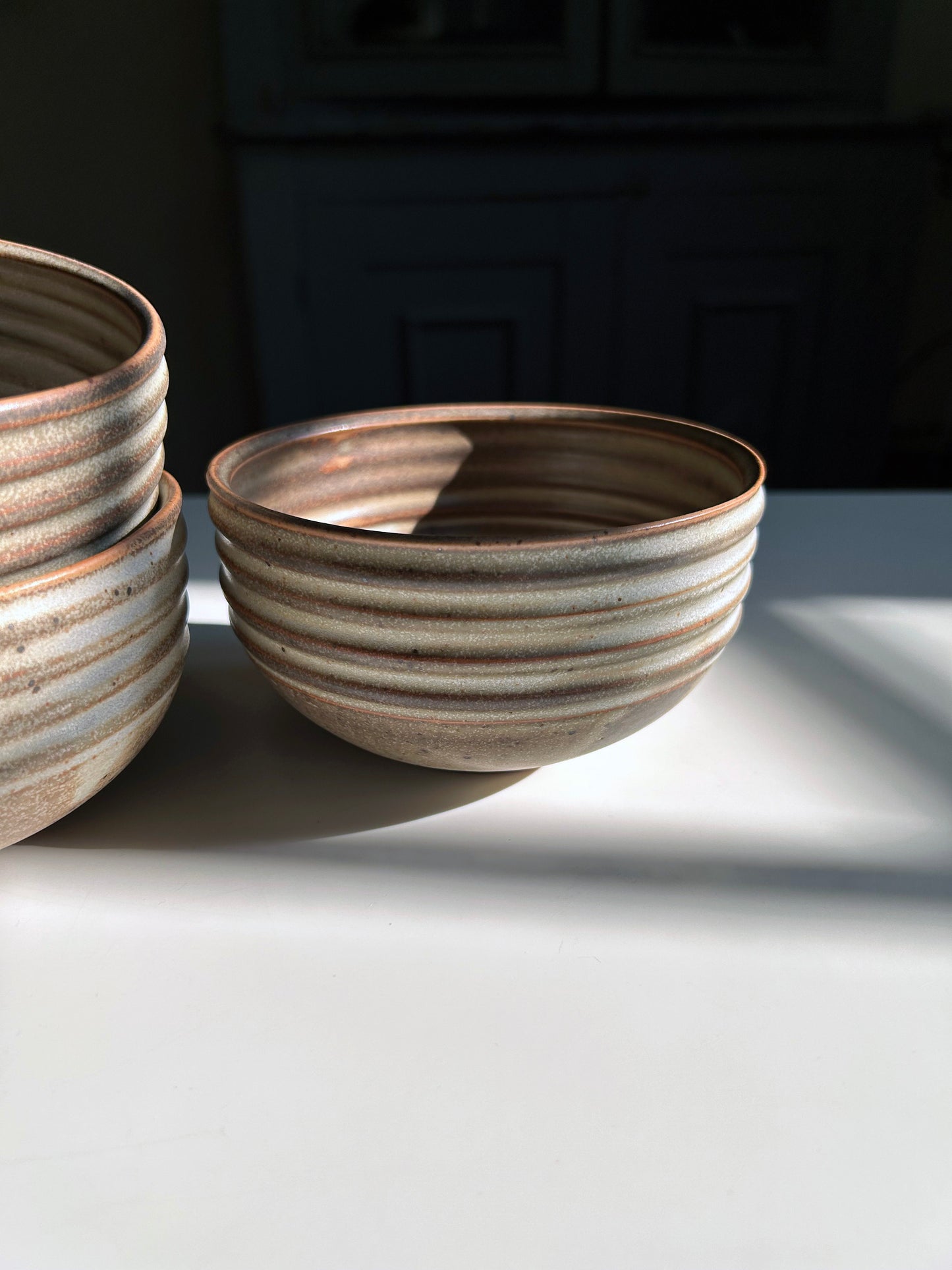 Ribbed Soup Bowls, Rust