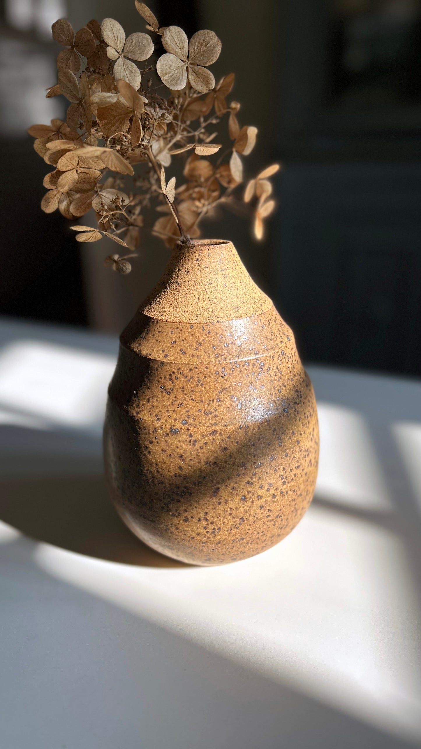 Ripple Vase No.2 , Yellow Salt