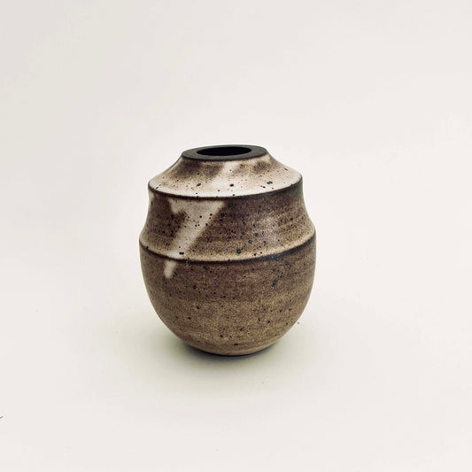 Dark Brown Vase in Mocha Cream, No.5