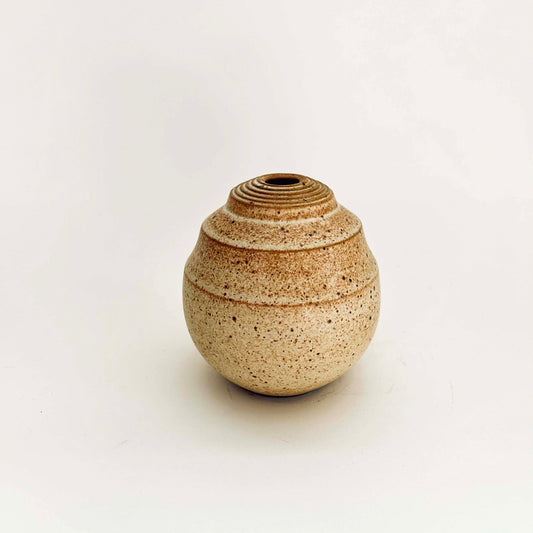 Small Bud Vase in Cotton White