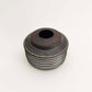 Cylindrical Ribbed Vase in Mocha Cream