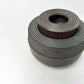 Textured Cylindrical Lidded Container in Greige
