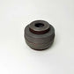 Textured Cylindrical Lidded Container in Greige