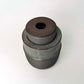 Tall, Textured Cylindrical Lidded Container in Greige