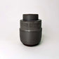 Tall, Textured Cylindrical Lidded Container in Greige
