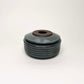 Cylindrical Ribbed Lidded Vessel in Celadon
