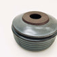 Cylindrical Ribbed Lidded Vessel in Celadon