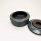 Cylindrical Ribbed Lidded Vessel in Celadon