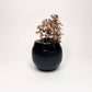 Two-Tone Vase In Satin Black