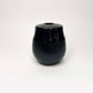 Large Two-Tone Vase In Satin Black