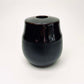 Large Two-Tone Vase In Satin Black