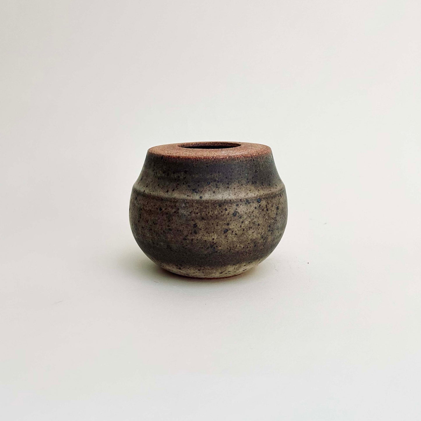 Small Bud Vase in Mocha Creme