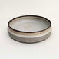 Low Profile, 10" Textured Serving Bowl in Mocha Creme