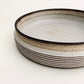 Low Profile, 10" Textured Serving Bowl in Mocha Creme