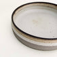 Low Profile, 10" Textured Serving Bowl in Mocha Creme