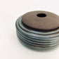 Wide Ribbed Cylindrical Lidded Vessel in Celadon