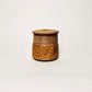 Small Lidded Vessel w/ Angular Lid in Yellow Salt