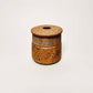 Small Lidded Vessel w/ Angular Lid in Yellow Salt