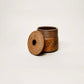 Small Lidded Vessel w/ Angular Lid in Yellow Salt