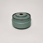 Wide Tapered Lidded Vessel in Sky Blue