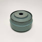 Wide Tapered Lidded Vessel in Sky Blue