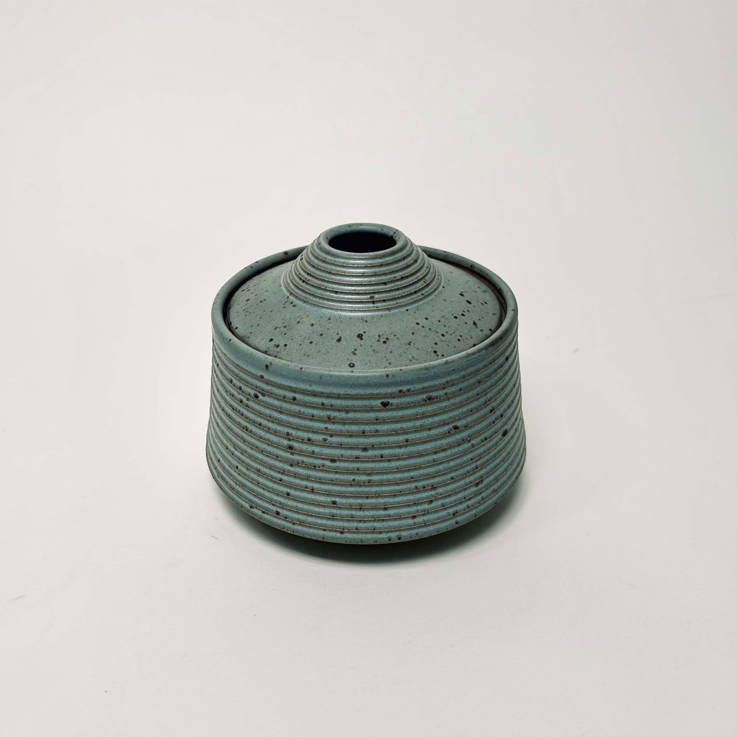 Small Tapered Lidded Vessel in Gitta's Blue