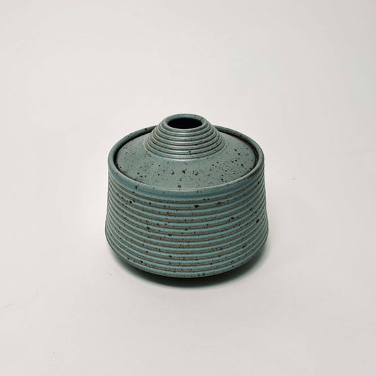 Small Tapered Lidded Vessel in Gitta's Blue