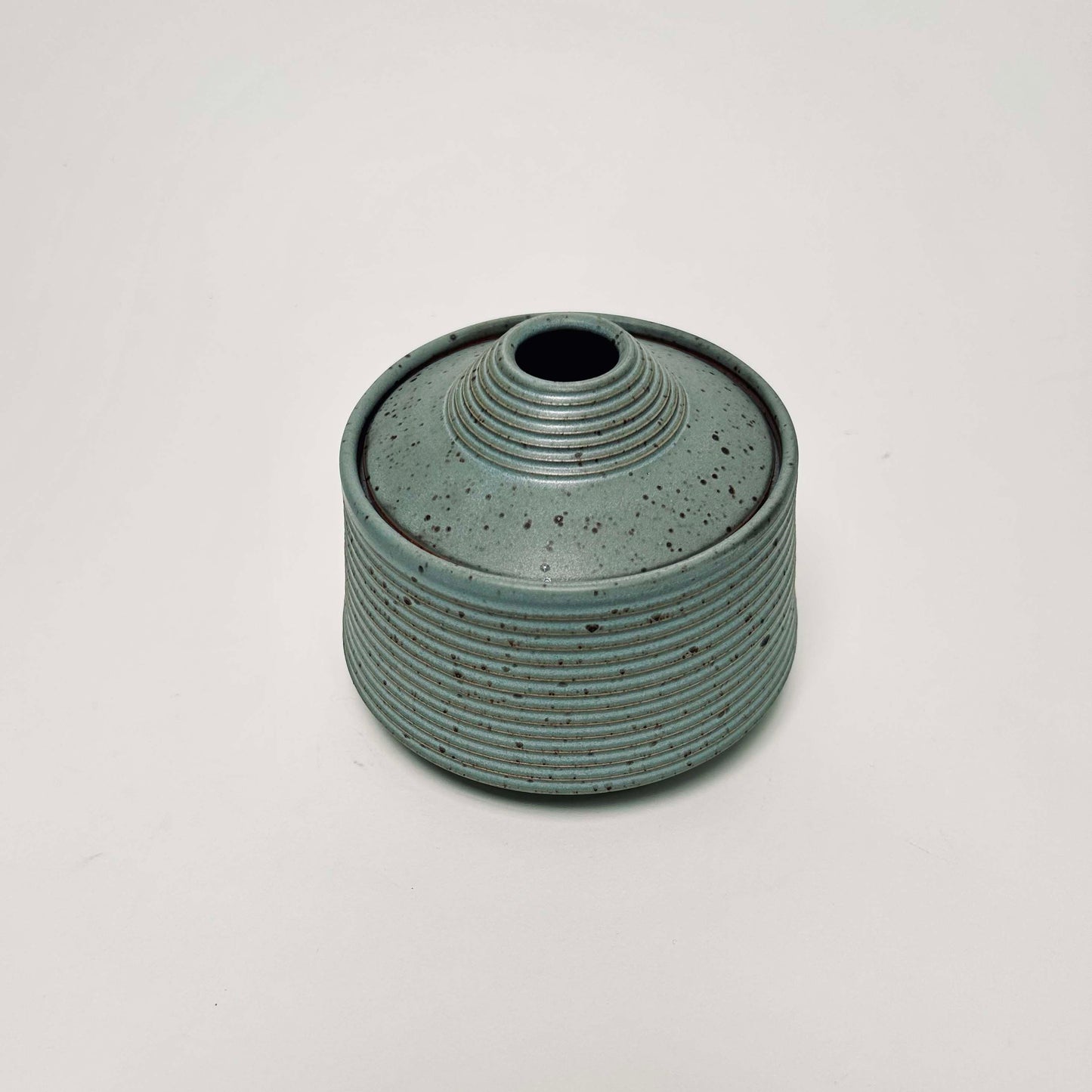 Small Tapered Lidded Vessel in Gitta's Blue