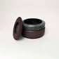 Wide Cylindrical Lidded Vessel in Celadon