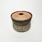 Angular Lidded Vessel in Mocha Creme