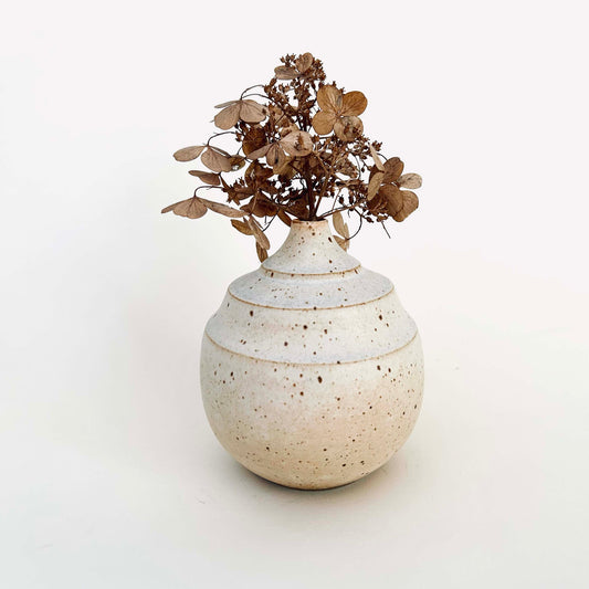 Bud Vase in Cotton White, No.5