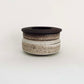 Wide Vessel w/ Textured Lid in Mocha Creme